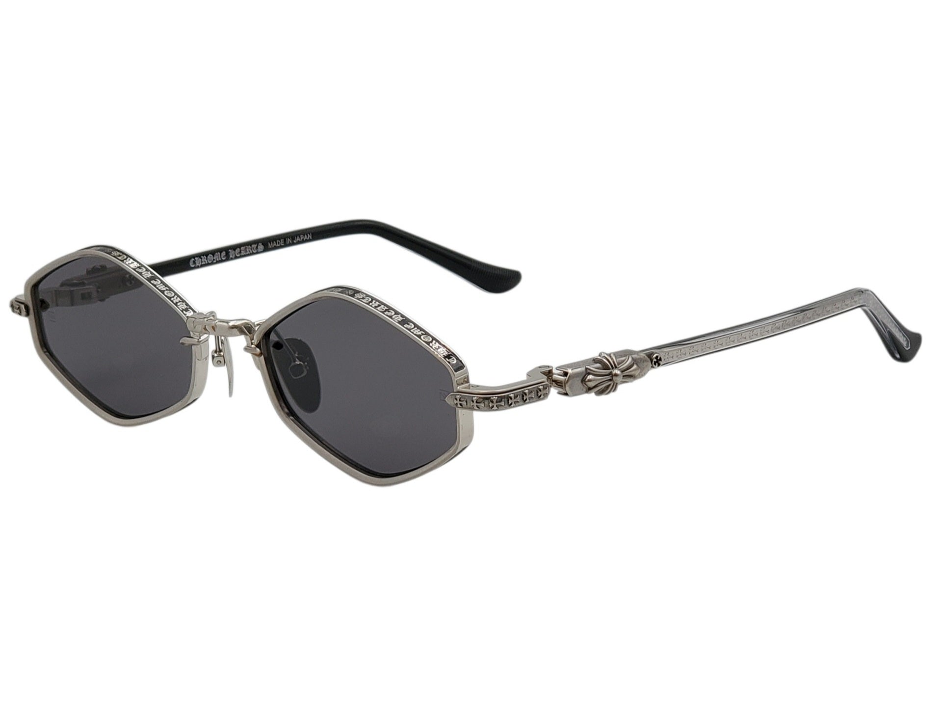 CHROME HEARTS NIP SLIP SILVER OVAL SUNGLASSES