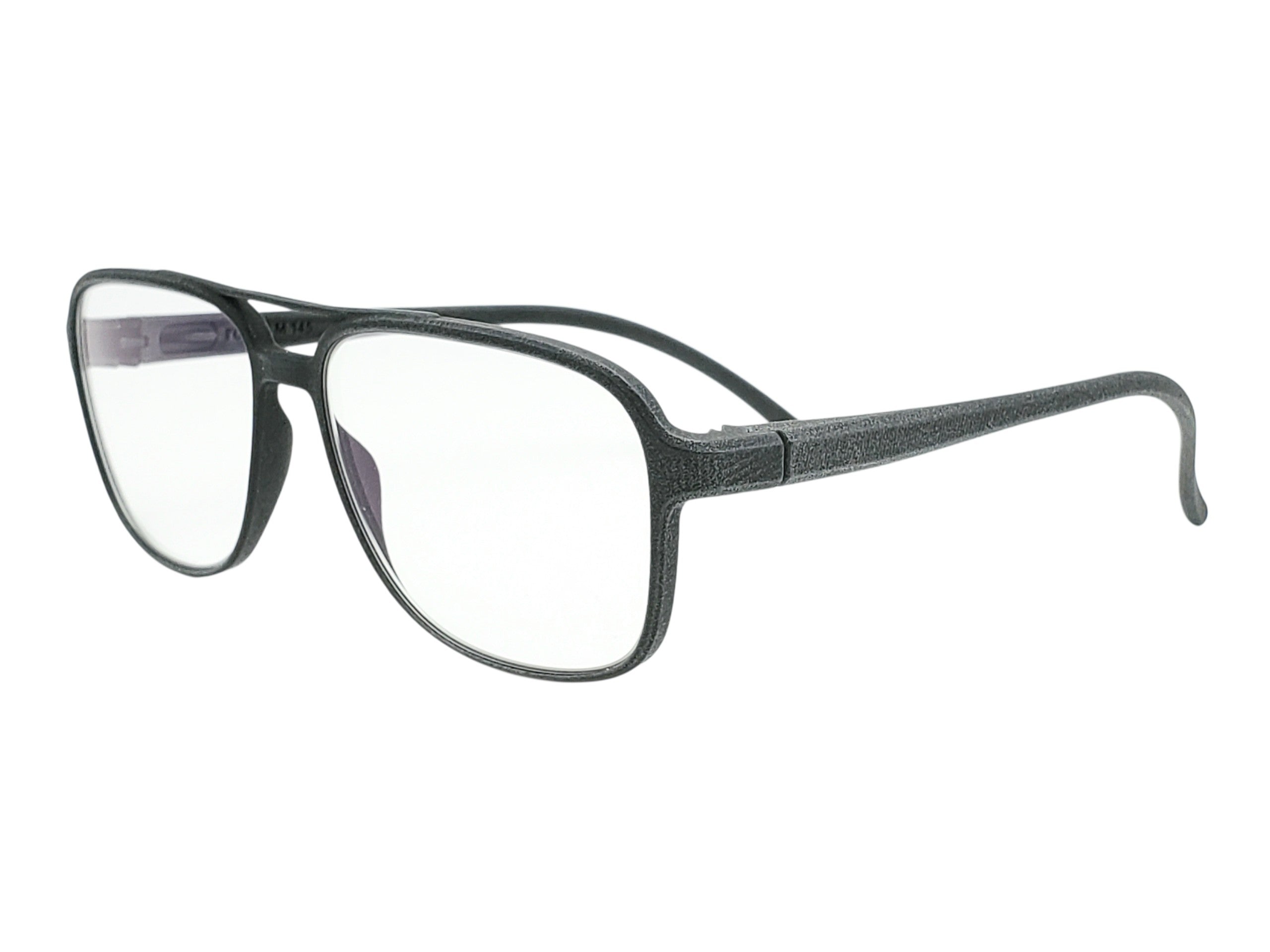 ROLF EYEWEAR RAVI STONE GREY SQUARE AVIATOR OPHTHALMIC GLASSES