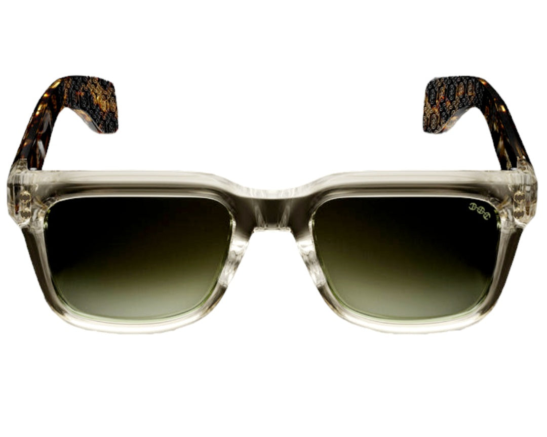 HOORSENBUHS MODEL V | WHEAT CRYSTAL SQUARE SUNGLASSES