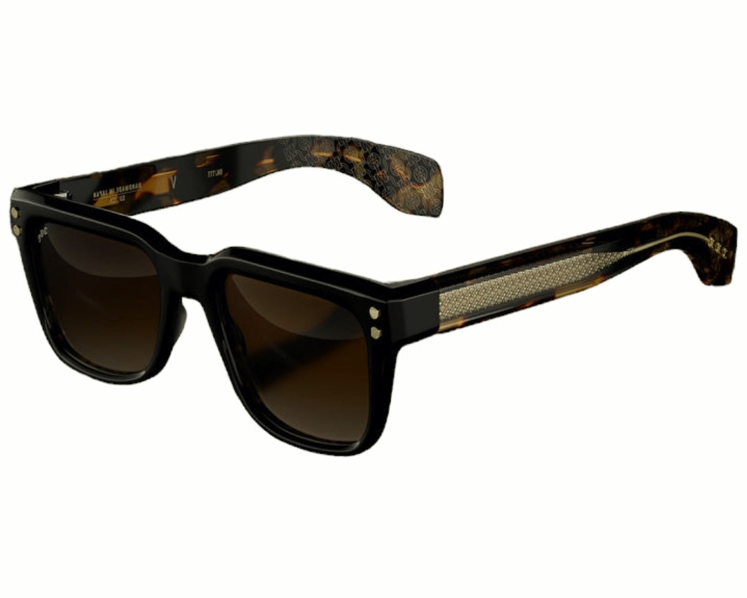HOORSENBUHS MODEL V | BLACK TOKYO TORTOISE TEMPLES SQUARE SUNGLASSES