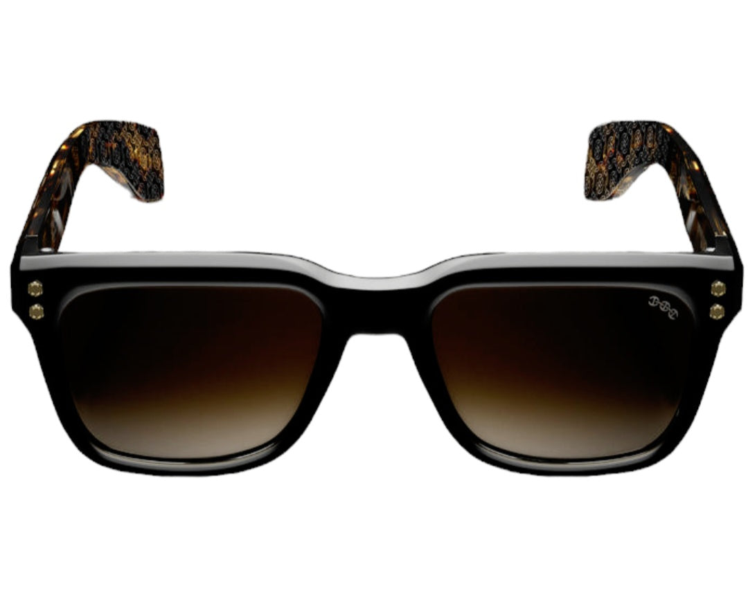 HOORSENBUHS MODEL V | BLACK TOKYO TORTOISE TEMPLES SQUARE SUNGLASSES
