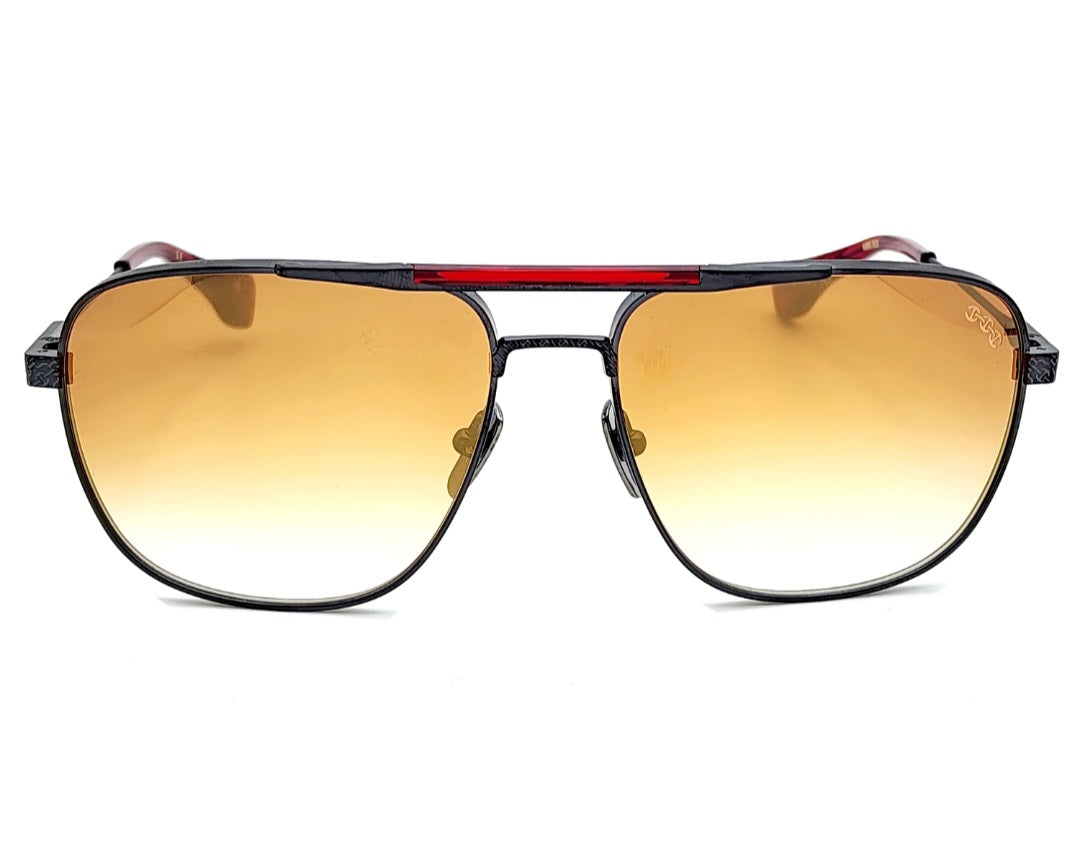HOORSENBUHS MODEL XI |MATTE BLACK BORDEAUX AVIATOR SUNGLASSES