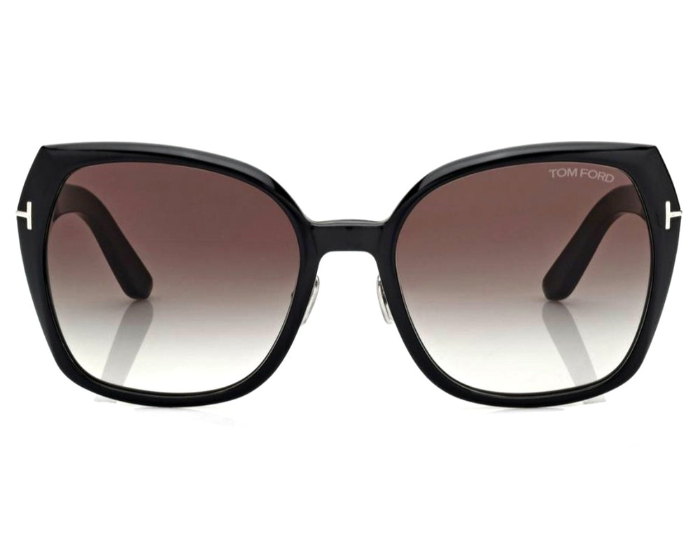 サングラス Tom Ford Sunglasses TF1054K 01B Square Asian Fit Tom Ford Kendel Smoke Gradient Square Unisex Sunglasses