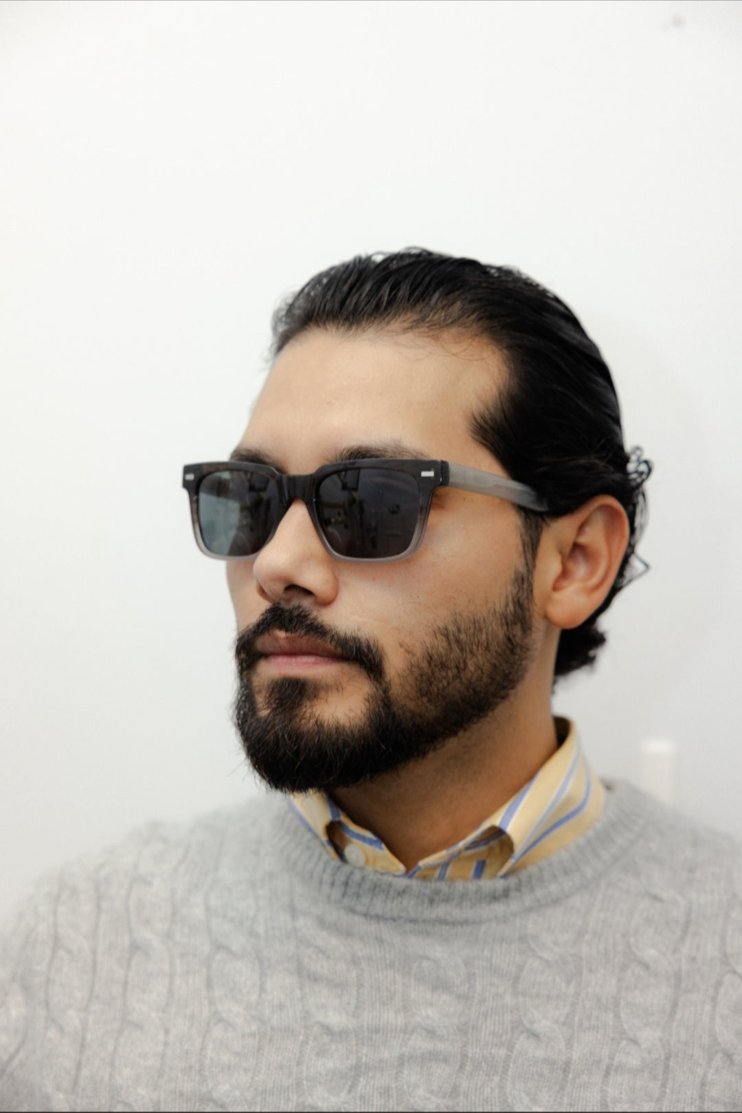 ZACHARY BERNARD NORTH AVE. SQUARE POLARIZED SUNGLASSES