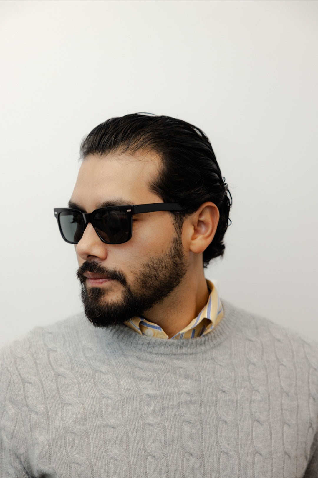 ZACHARY BERNARD NORTH AVE. SQUARE POLARIZED SUNGLASSES