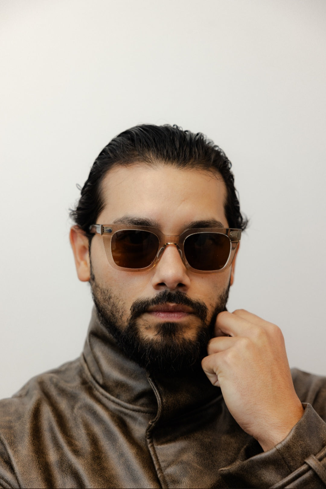 ZACHARY BERNARD DEARBORN SQUARE POLARIZED SUNGLASSES