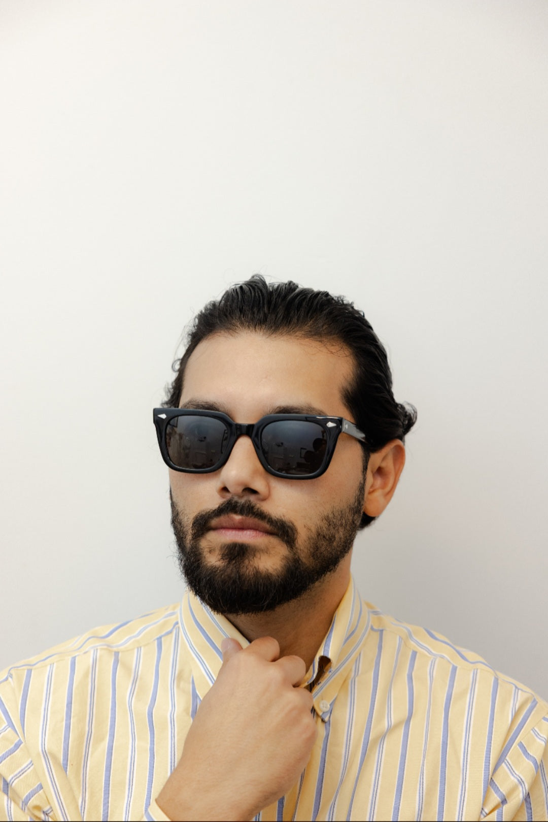 ZACHARY BERNARD DEARBORN SQUARE POLARIZED SUNGLASSES