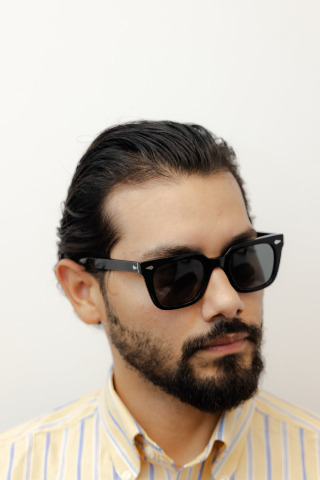 ZACHARY BERNARD DEARBORN SQUARE POLARIZED SUNGLASSES