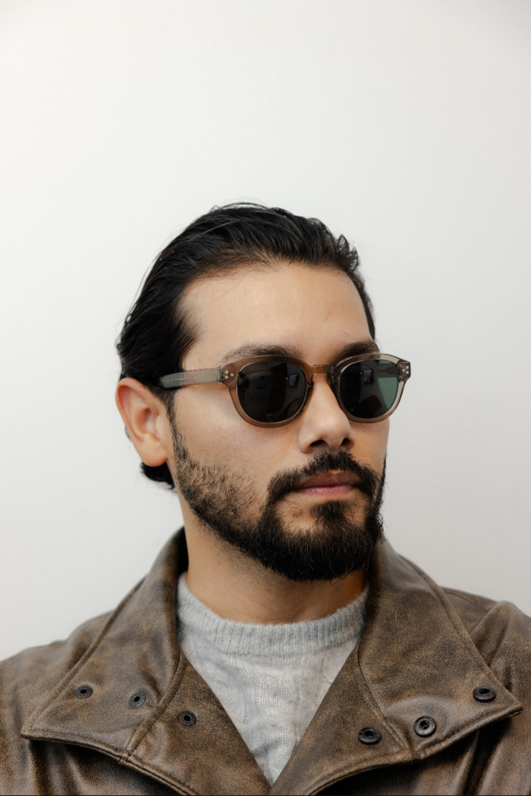 ZACHARY BERNARD ARMITAGE ROUND POLARIZED SUNGLASSES