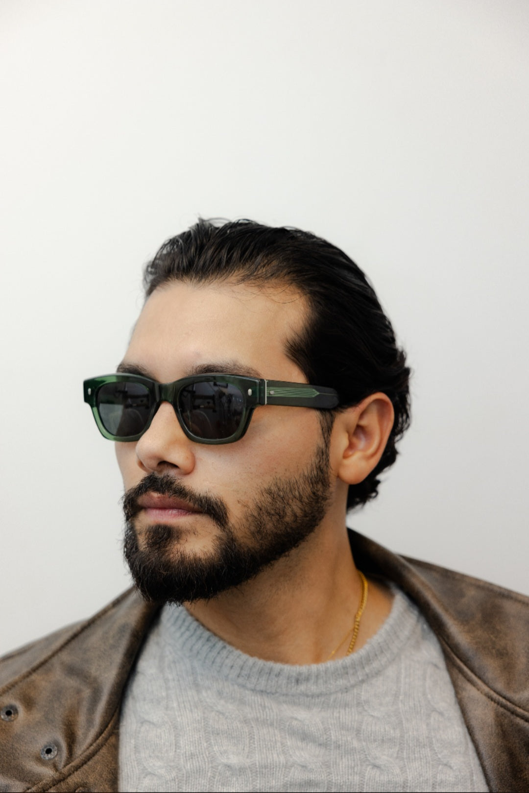 ZACHARY BERNARD WALTON SQUARE POLARIZED SUNGLASSES