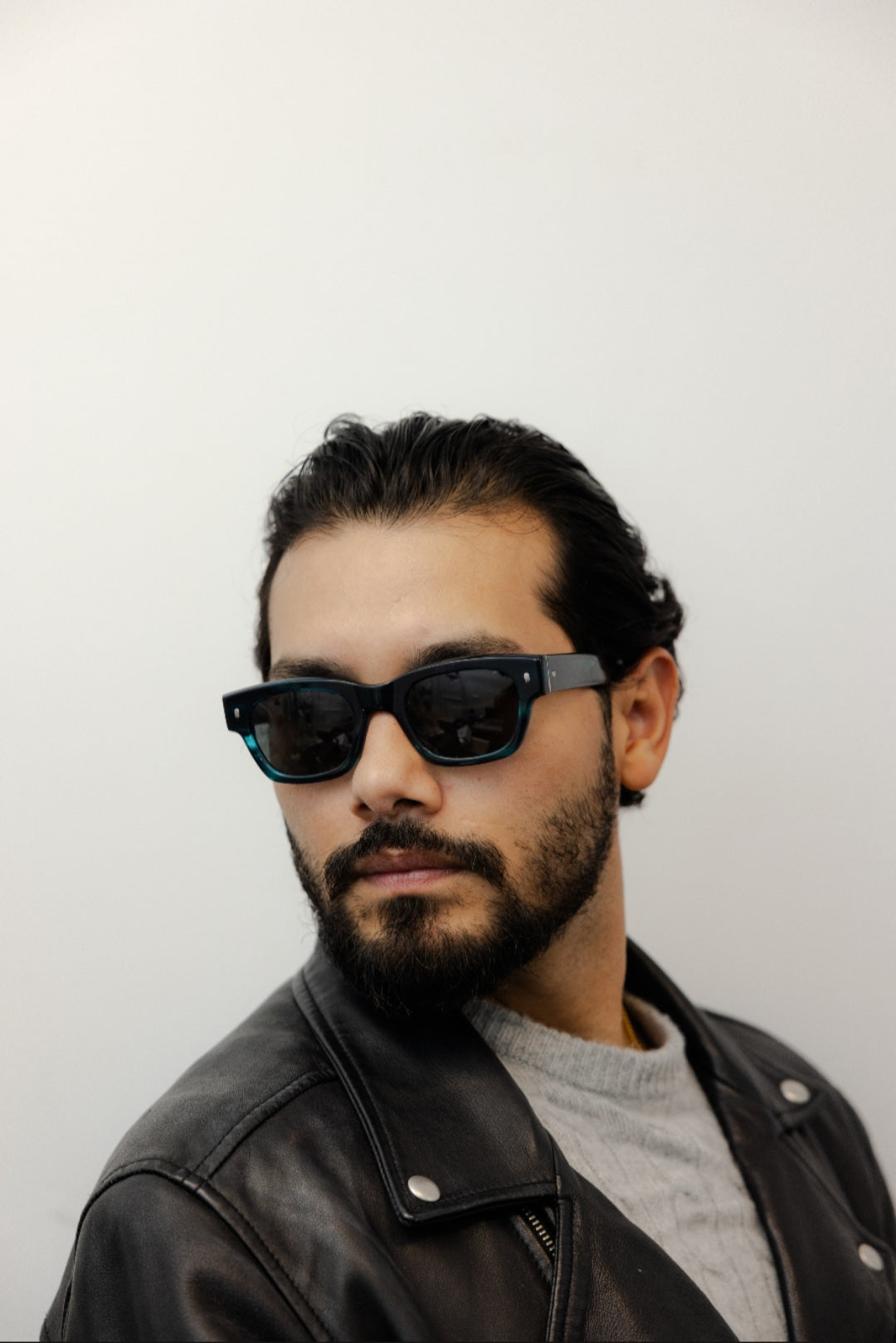 ZACHARY BERNARD WALTON SQUARE POLARIZED SUNGLASSES