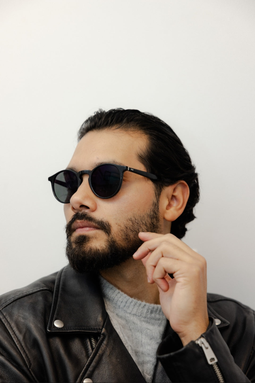 ZACHARY BERNARD WEBSTER ROUND POLARIZED SUNGLASSES