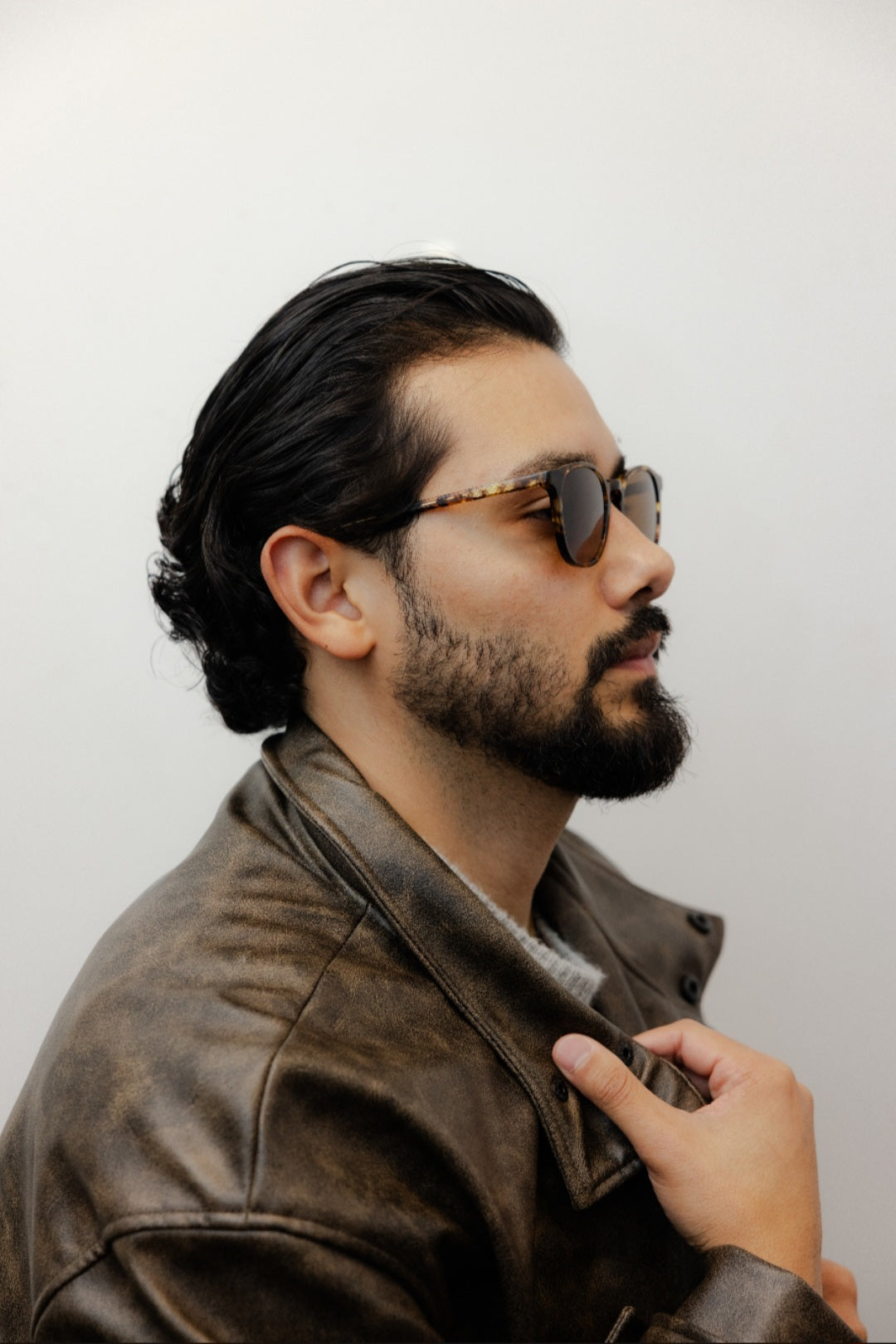 ZACHARY BERNARD PETERSON ROUND POLARIZED SUNGLASSES