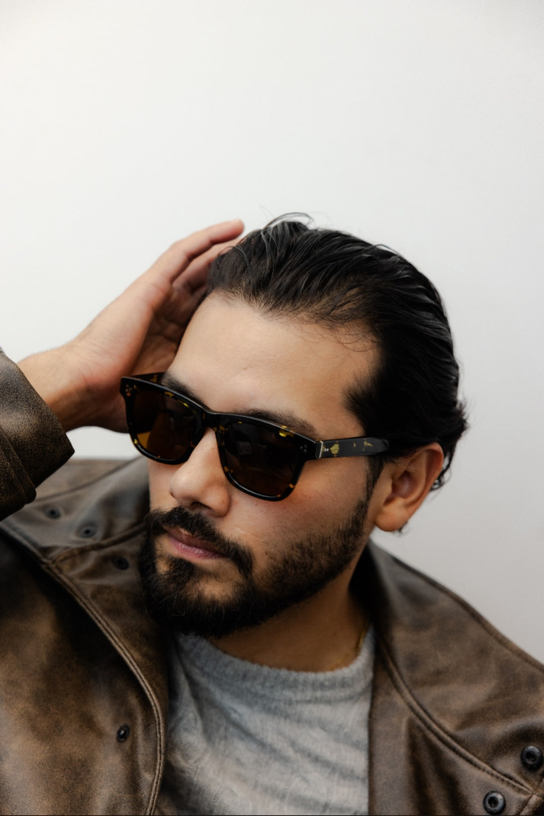 ZACHARY BERNARD MICHIGAN AVE. SQUARE POLARIZED SUNGLASSES