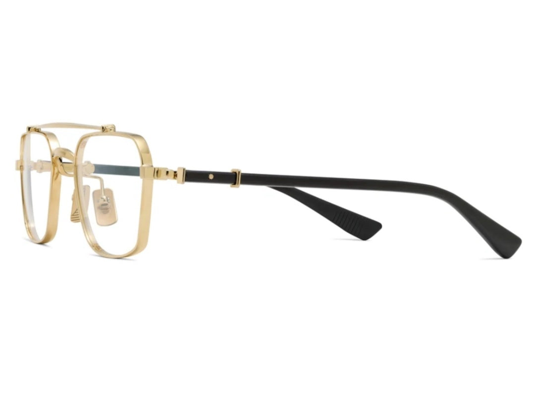 ROBERT MARC SILENT PARTNER ANTIQUE GOLD/ONYX 008 AVIATOR OPHTHALMIC GLASSES