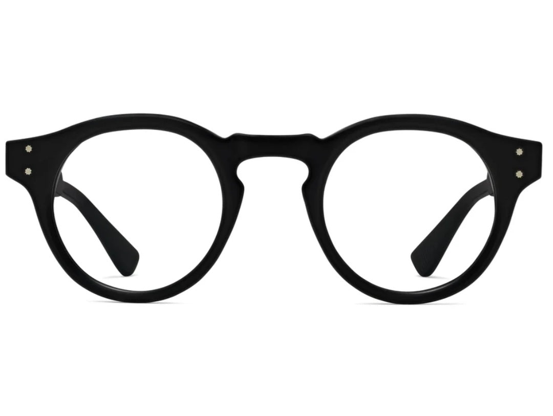 ROBERT MARC MIDNIGHT READING MATTE ONYX 003M ROUND OPHTHALMIC GLASSES