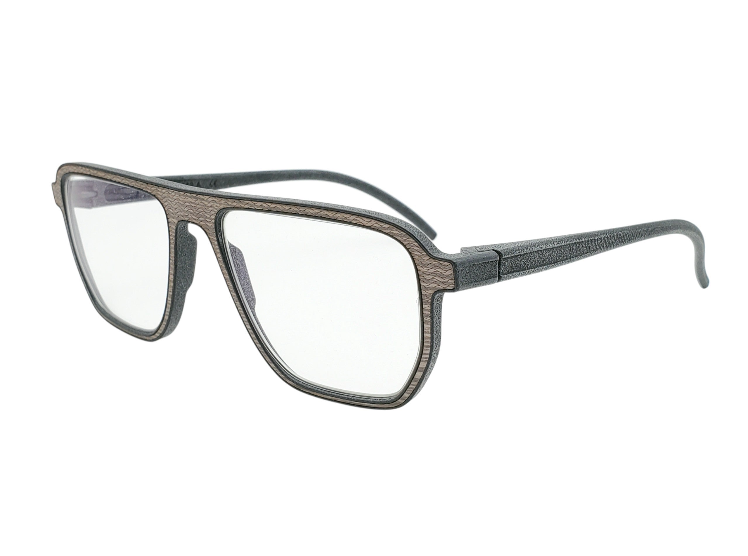 ROLF EYEWEAR VIOLA SHADOW GREY SQUARE AVIATOR OPHTHALMIC GLASSES