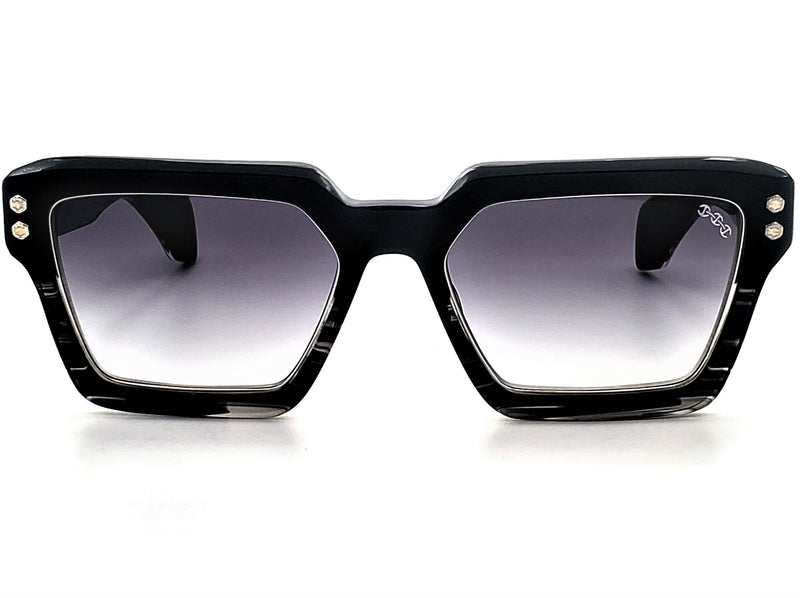 HOORSENBUHS MODEL X | BLACK/GREY TORTOISE FADE SQUARE SUNGLASSES