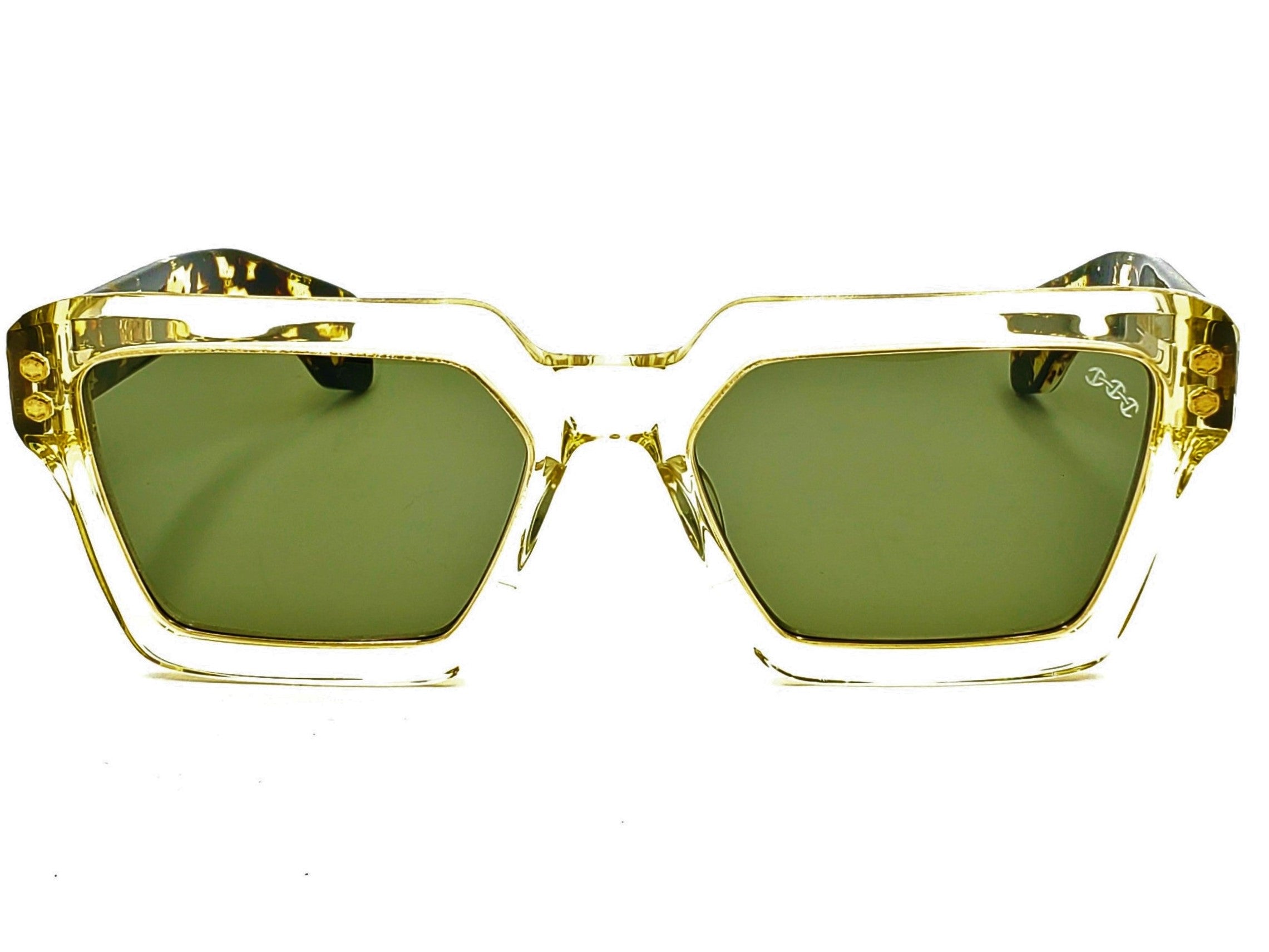 HOORSENBUHS MODEL X | WHEAT CRYSTAL TORTOISE TEMPLES SQUARE SUNGLASSES